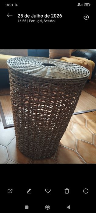 Cesto  Castanho Claro