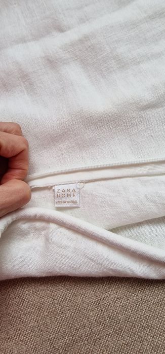 Capa de almofada linho Zara home 50cm