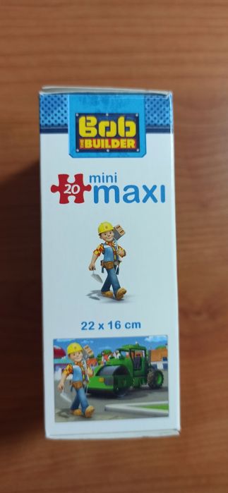 Zestaw 8 opakowań puzzli, Bob Budowniczy, koparka, auta