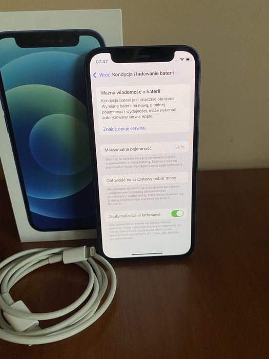 iPhone 12 mini Niebieski 78% Stan Idealny!