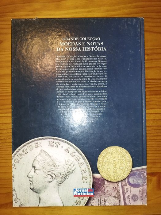 Grande coleção de Notas e Moedas jornal de notícias