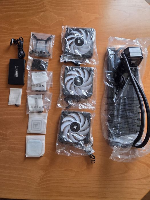Water cooler corsair icue H150i  Elite capellix xt RGB 360 preto Novo garantia e factura