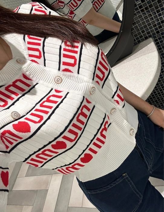 Кофточка в рубчик Miu Miu