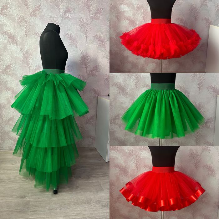 Костюм жабки , капусти , зелена червона фатінова спідниця