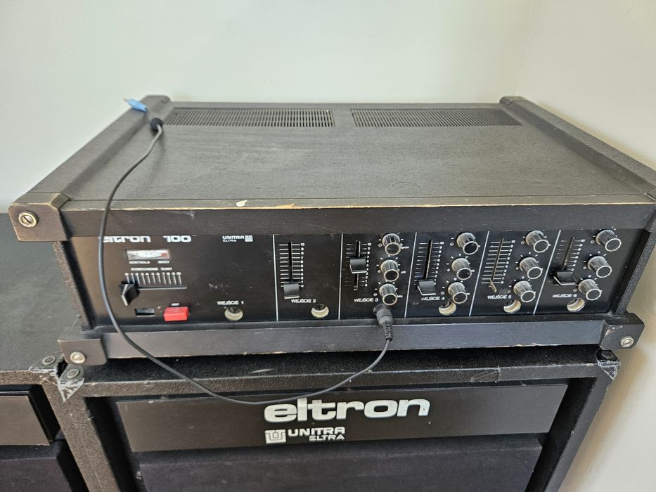 Kolumny i wzmacniacz Eltron Unitra