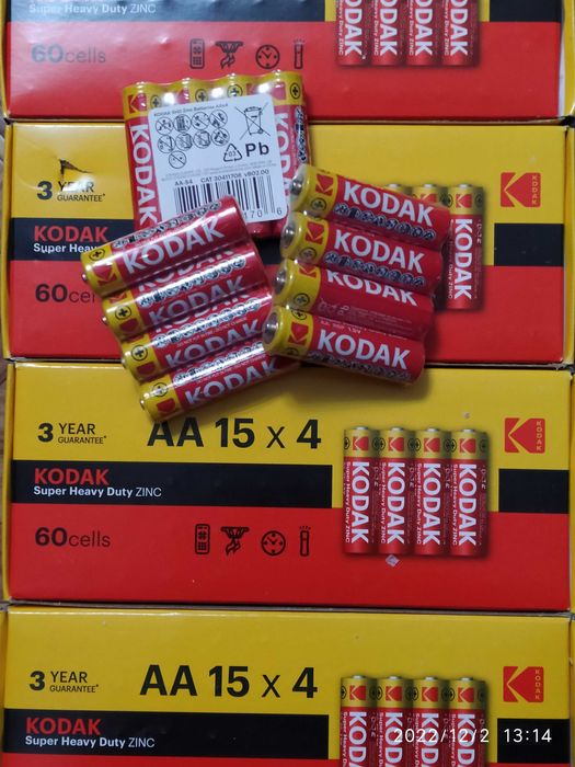 Батарейки АА KODAK. 08.2028г.