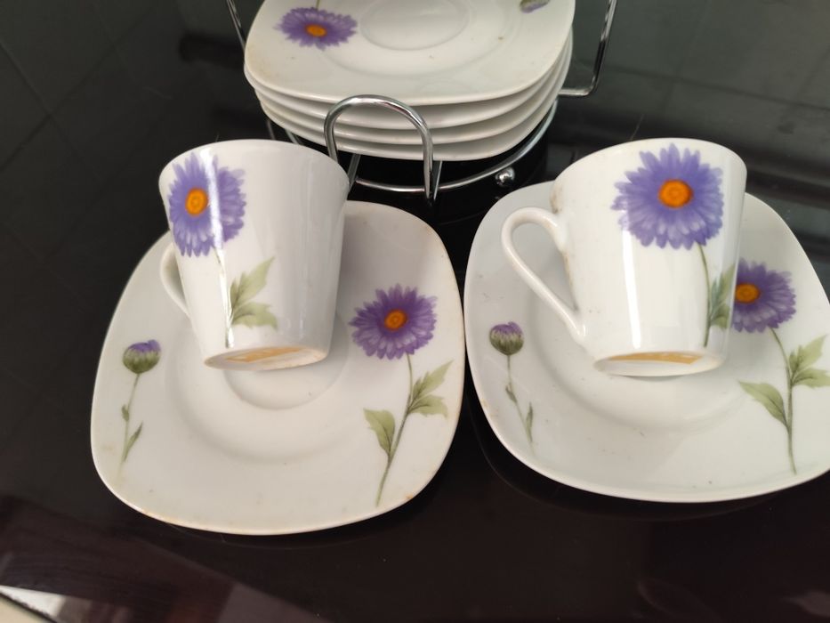 Chávena Café flor lilás