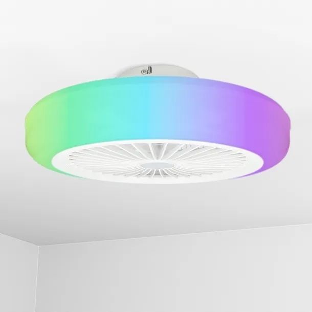 WS-FPZ170-50R-BK bez łopatkowy wentylator sufitowy z oświetleniem LED