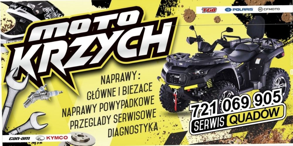 Serwis quadów TGB, CF-MOTO, can-am, Grizzly,Kymco inne.