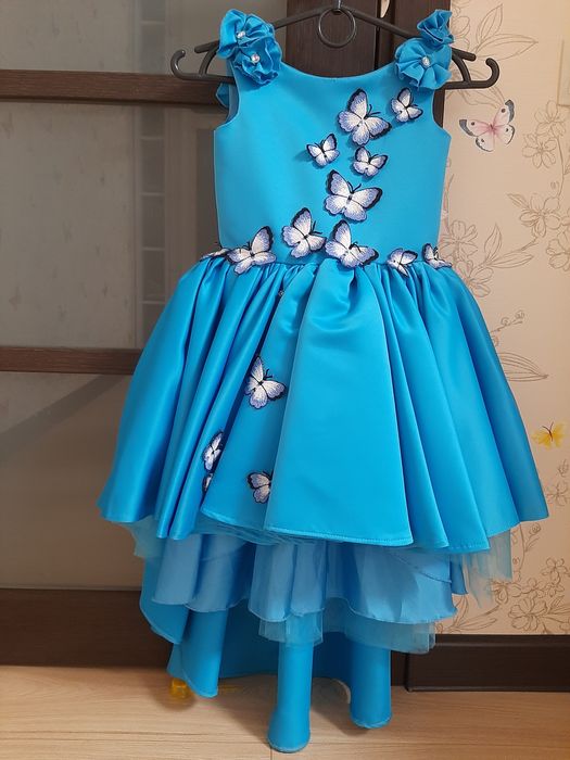 Платье нарядное пышное бабочки на выпускной