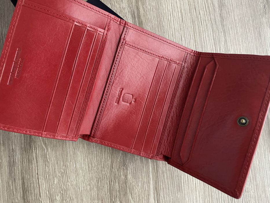 Damski portfel skorzany portmonetka Wittchen czerwony