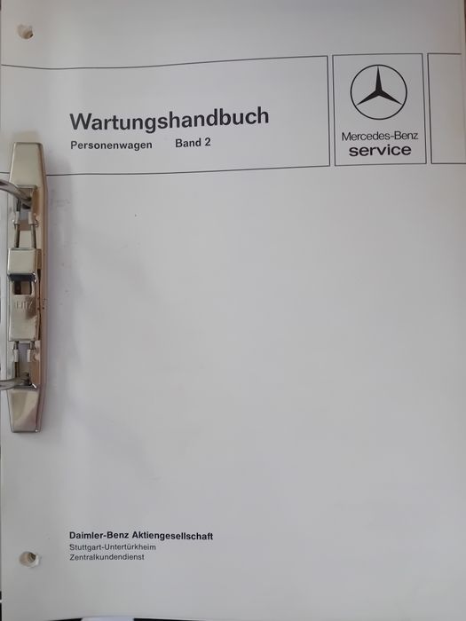 Instrukcja konserwacji Mercedes W124