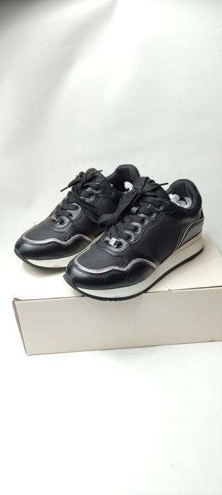 Buty sneakersy damskie czarne skóra Liu Jo rozmiar 36 wkładka 23,5 cm