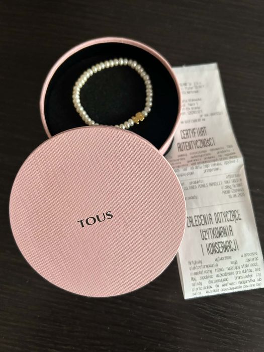 Bransoletka Tous Cultured Pearls 18k złoto M