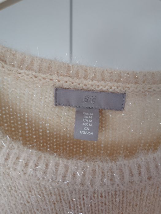 Nowy błyszczący swetr H&M M 42/44