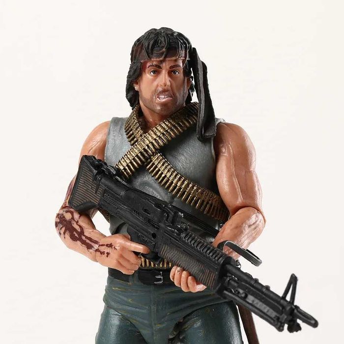 Figurka John Rambo Pierwsza Krew Sylvester Stallone 19cm ruchoma NOWA