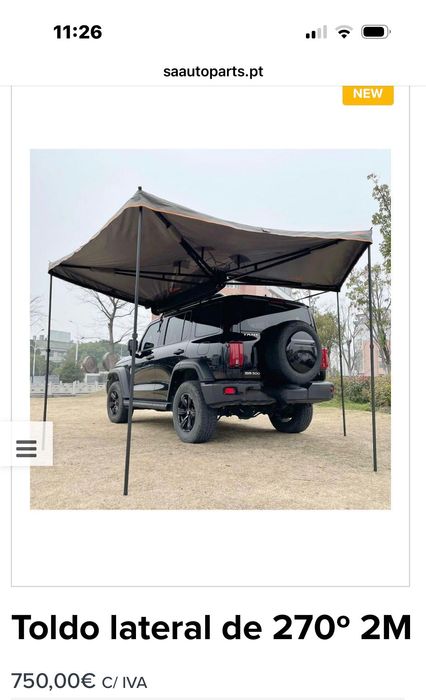 Toldo Lateral 270º 2 Metros Bullface