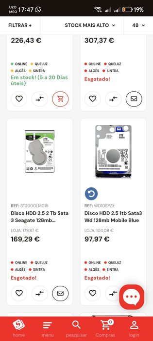 Disco sata 1 tb 2.5