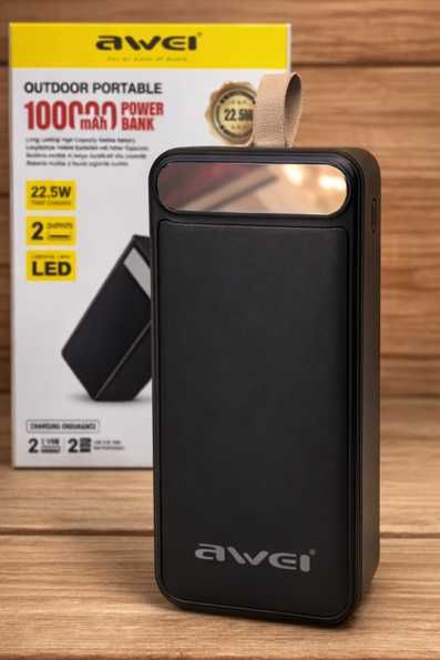 повербанк 100000 павербанк 100000 power bank awei 100000 mAh НОВИЙ‼️