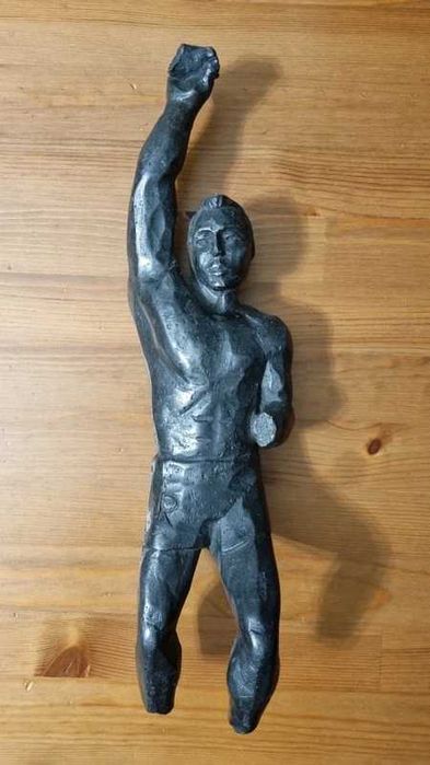 Rzeźba z terenów śląskich, węgiel kamienny, PRL