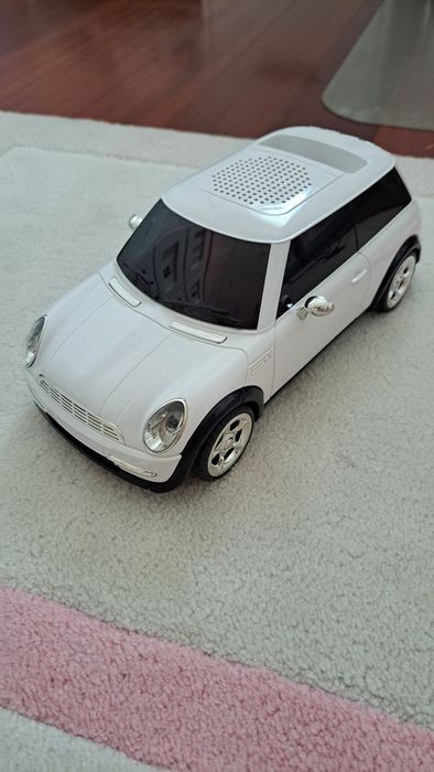 Mini Cooper Branco Speaker/Coluna - Como Novo