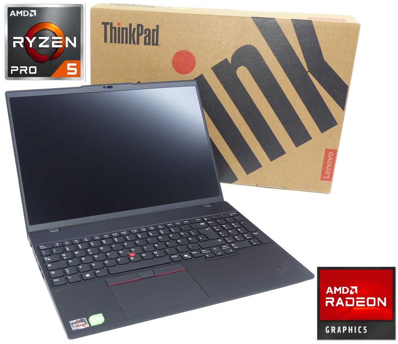 Nowy Laptop Lenovo ThinkPad L16 G1 / AMD Ryzen 5 PRO 7535U / 16GB DDR5 / 1TB SSD NVMe / 16" FHD+ / Windows 11 Pro / LTE GPS 5Y Lenovo Premier / P707
