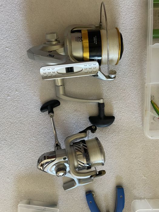 Objetos de pesca  , pouxo tempo de uso !