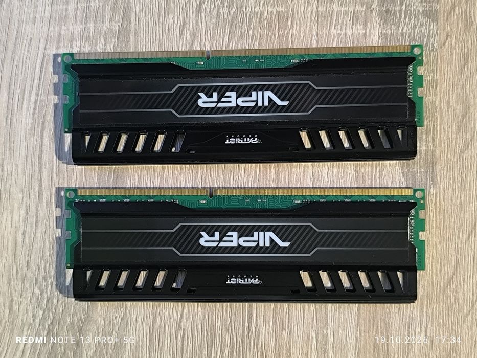 Pamięć RAM DDR3 16GB (2x8) 1600 CL9/1866 CL10 Patriot Viper