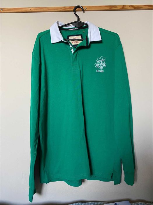 Vintage Rugby IRELAND - Heritage - Długi rękaw - M - UNIKAT