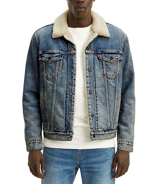 Levi’s Sherpa Trucker Jacket чоловіча джинсова куртка шерпа розмір xxl