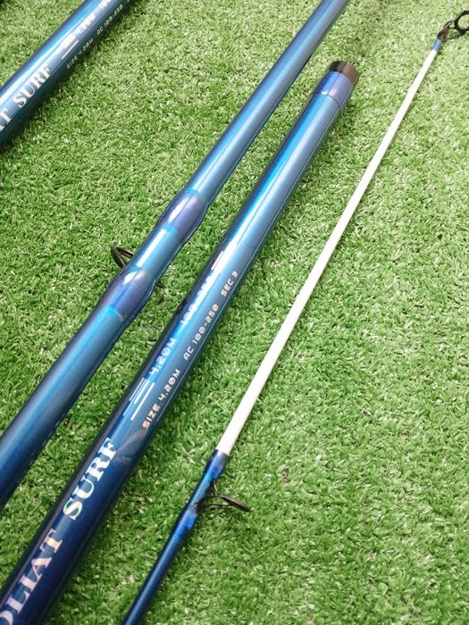 Conjunto de 2 canas pesca surfcasting