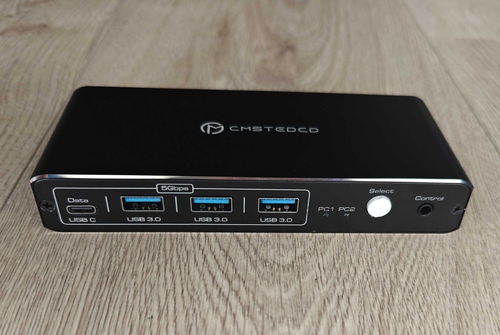 Przełącznik KVM 2 PC USB 3.0 HDMI z Power Delivery 100 W Switch USB-C