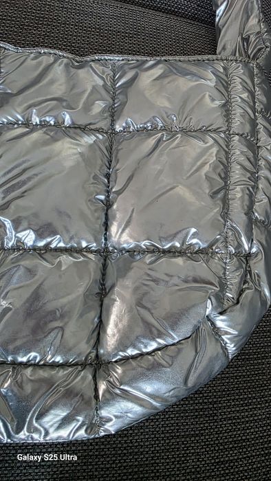 Srebrna pikowana torba puffer ASOS / stan idealny jak nowa / cloud bag
