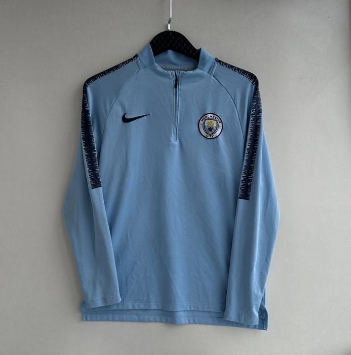 Кофта Nike Manchester Sity тренувальна футбольна зипка 1/4 лонгслів