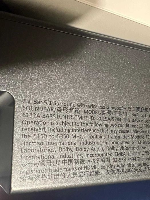 Soundbar JBL 5.1 – Som Surround – Excelente Estado