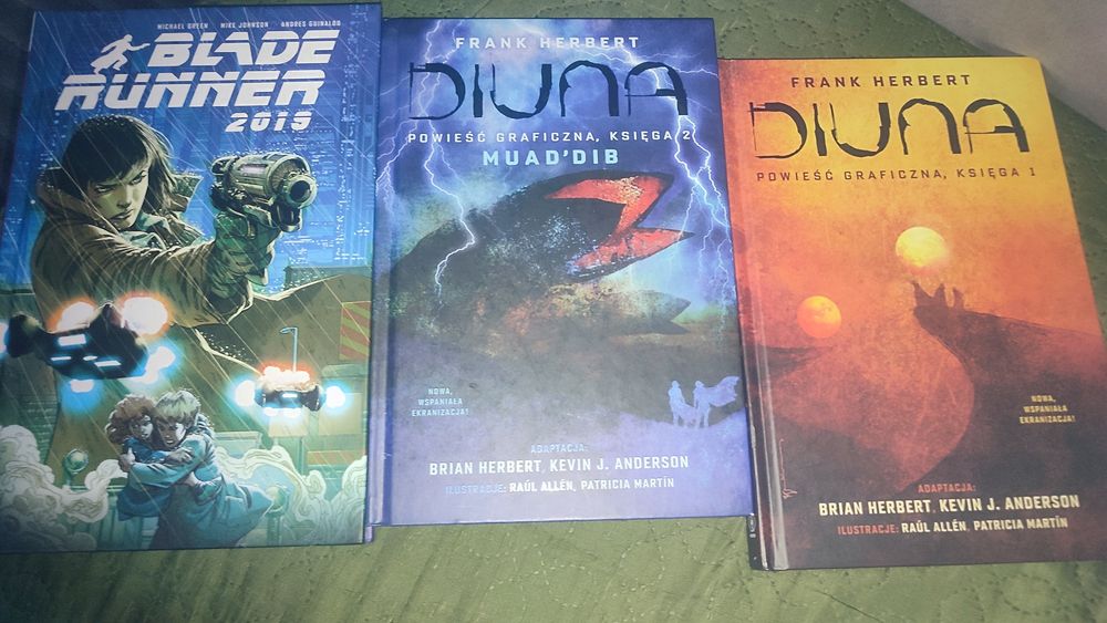 Komiksy "Diuna" tom 1,2 , " Balade Runner 2019" wydanie zbiorcze