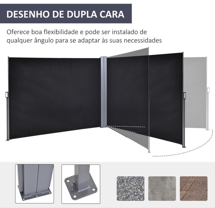 Protecao de vento para jardim/piscina