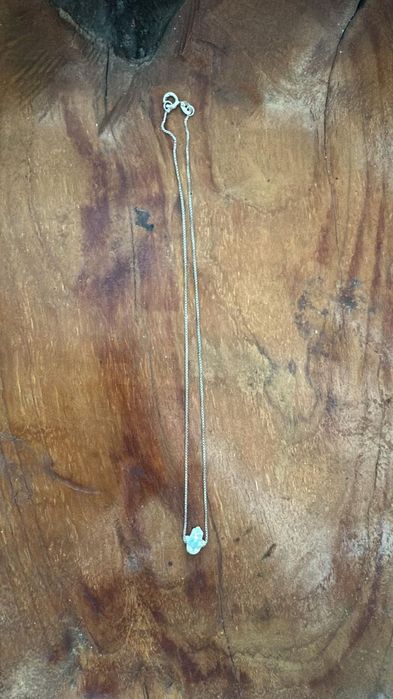 Colar em Prata 925 com Pingente Mão de Fátima (Hamsa)