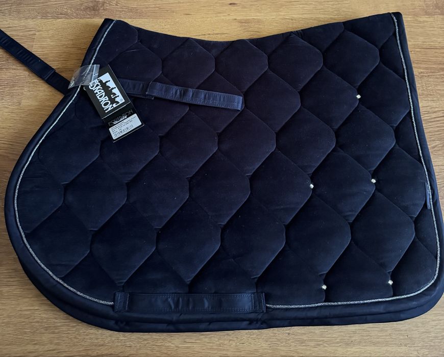 Czaprak Eskadron Velvet granatowy VS full