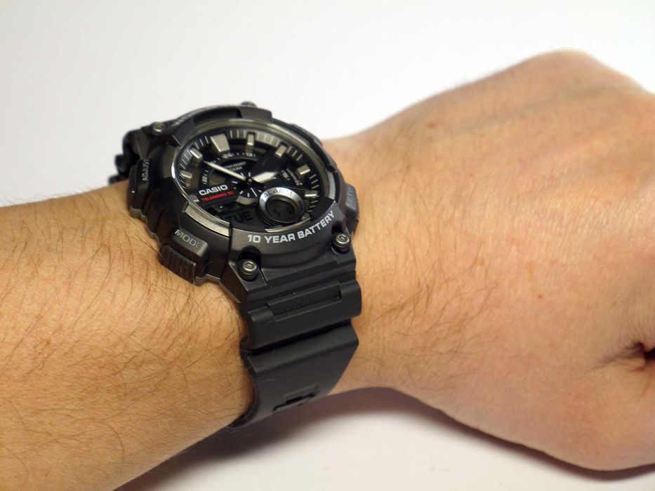 Casio AEQ-110W-1AV. Батарейка на 10 років