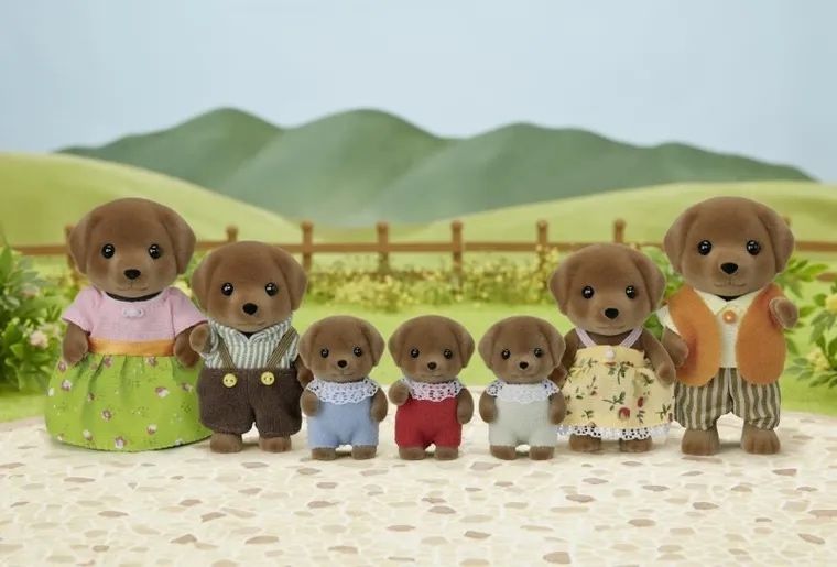 Sylvanian families Chocolate Labrador family 5730 /