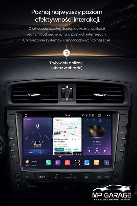 Lexus IS200/250/300 Radio Android_14 CarPlay/AndroidAuto 4G Qled LTE Montaż Gwarancja !!!