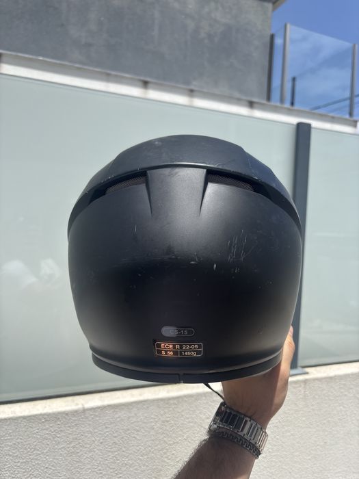 Capacete HJC com  uso