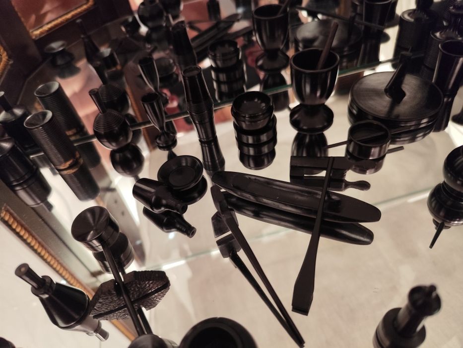 Miniaturas de aldeia indígena