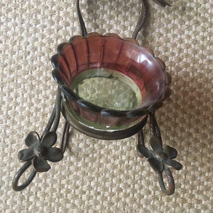 Peça em bronze com borboletas dos anos 30,lindíssima