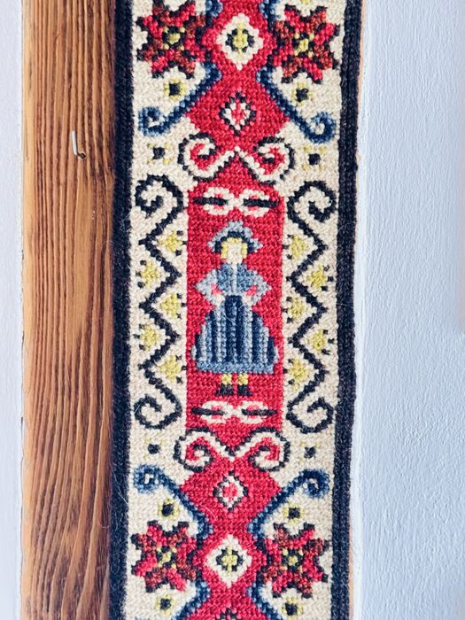 Dekoracja ścienna haft motyw ludowy kilim,gobelin, makatka folk sweden