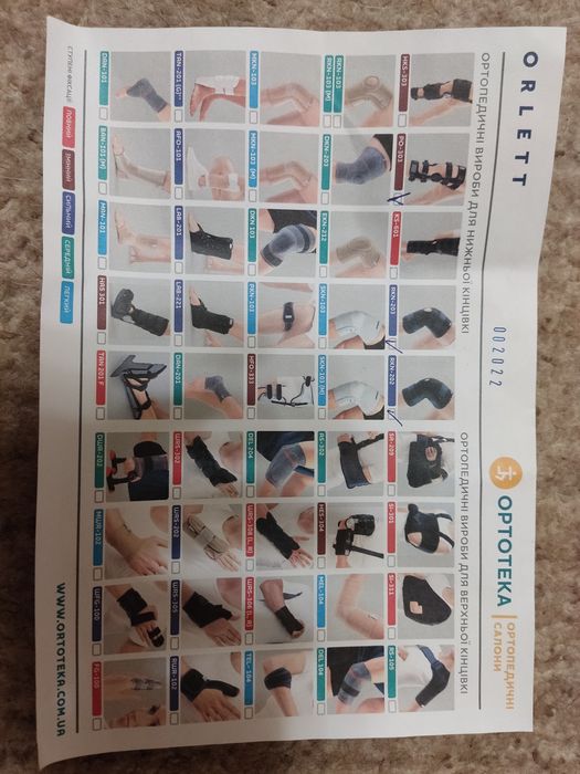 Фіксатор на коліно колінну чашечку