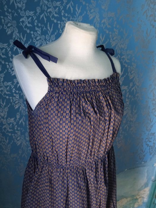 Vestido vintage alças com lacinhos