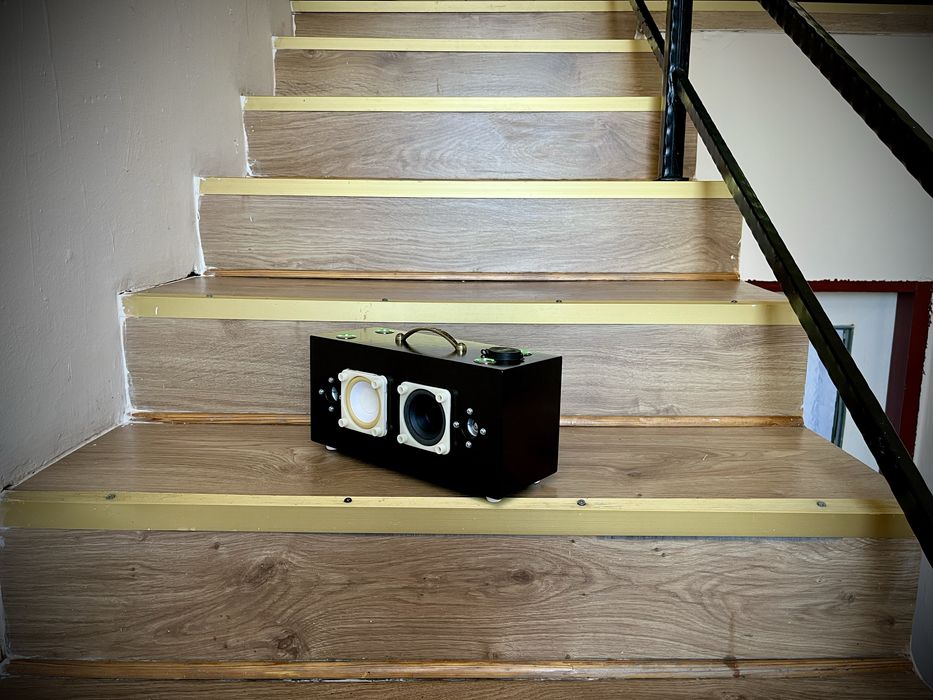 Customowy głośnik Bluetooth w kolorze ciasteczka Oreo, o mocy 2x10 Wat