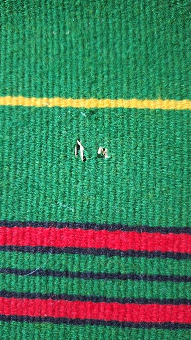Kilim wełniany zielony